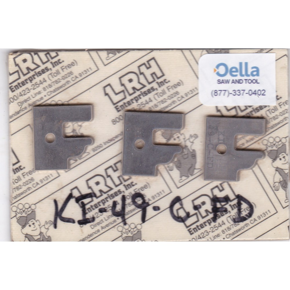 LRH KI-49-FD Universal Stile & Rail "Repeater Carbide Inserter Set"  6 piece